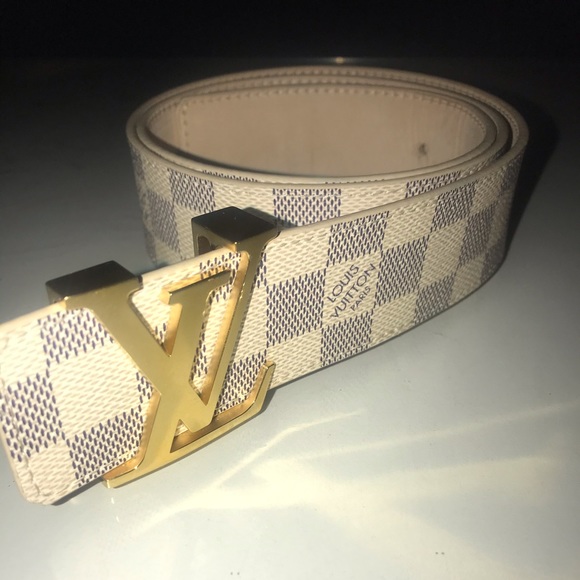 Louis Vuitton | Accessories | Louis Vuitton Belt Initials Azur Blue ...